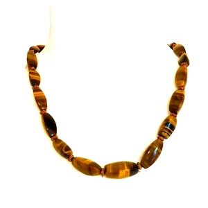 Vintage made lovely Tiger Eye Necklace